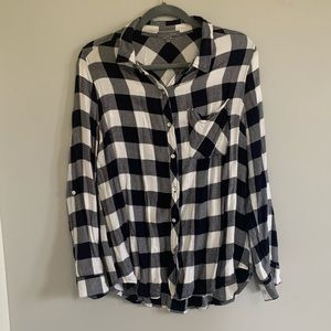 flannel button down